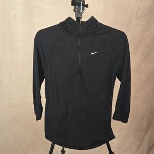 Nike Dri-FIT Black Quarter-Zip Hoodie